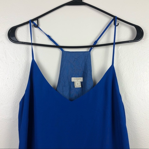 J. Crew Bright Blue Spaghetti Strap Dress - Picture 2 of 5